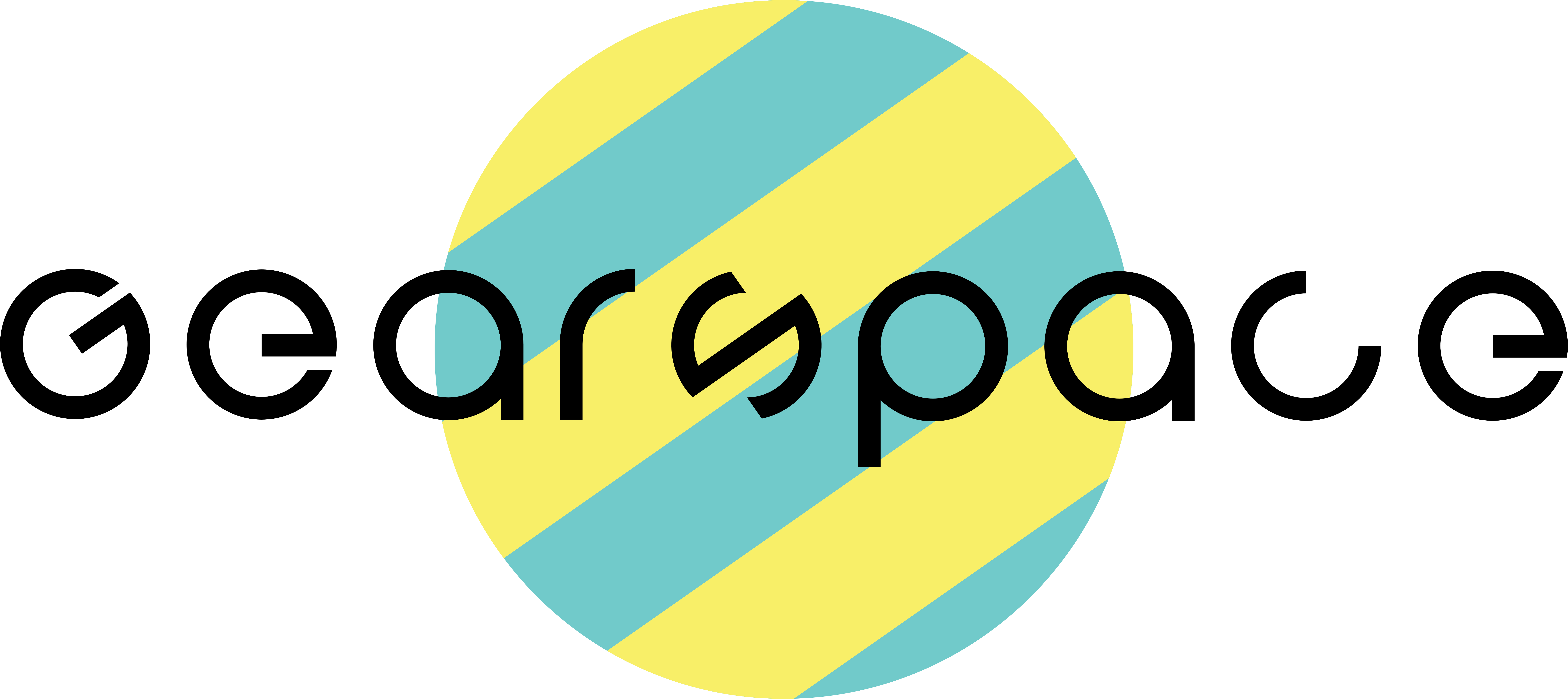 logo for Gearspace with a vinyl record bg and stylized text